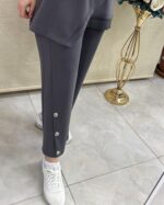 Yan Düğmeli Rahat Tunik Takım