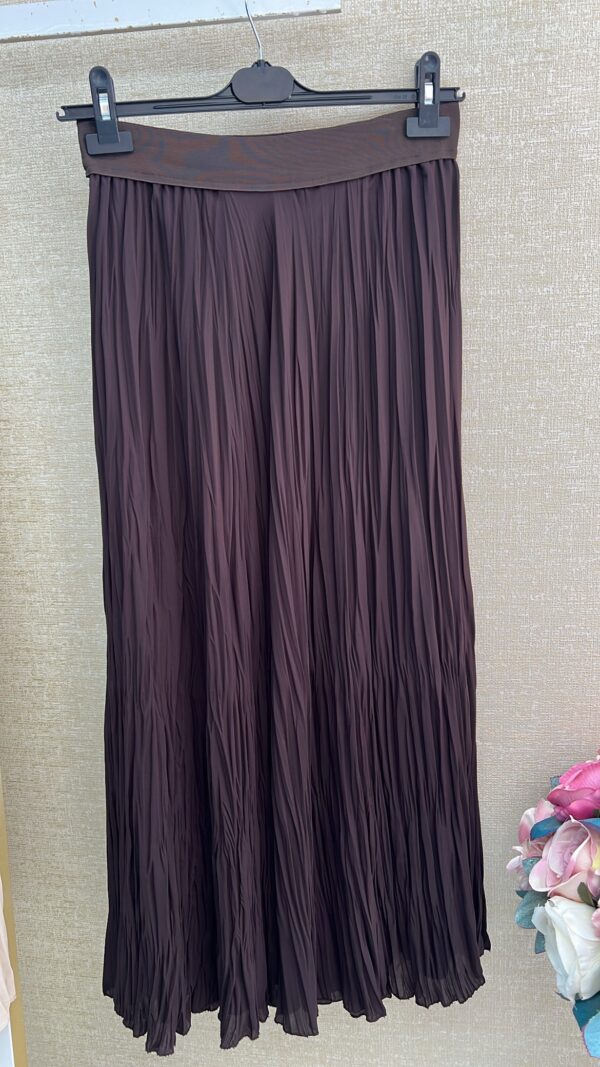 Sentez Şifon Kırıştırma Etek