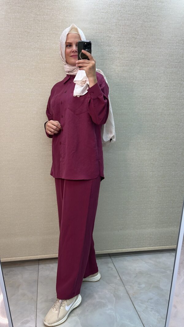 Nuss Keten Pantalonlu Takım