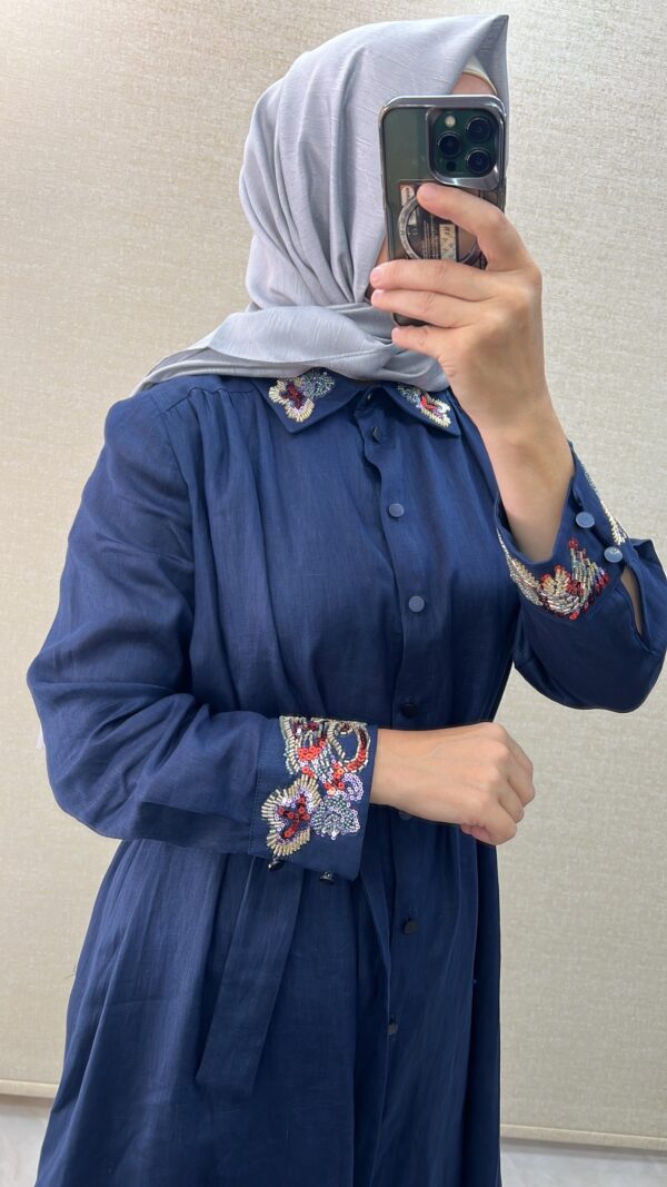 Ghisa Keten Şık Elbise