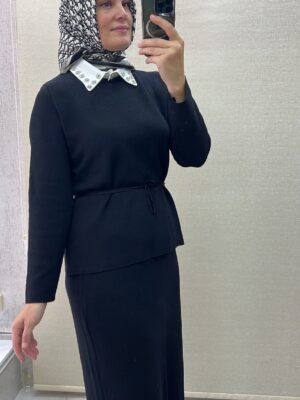 Ghisa triko etekli şık takım