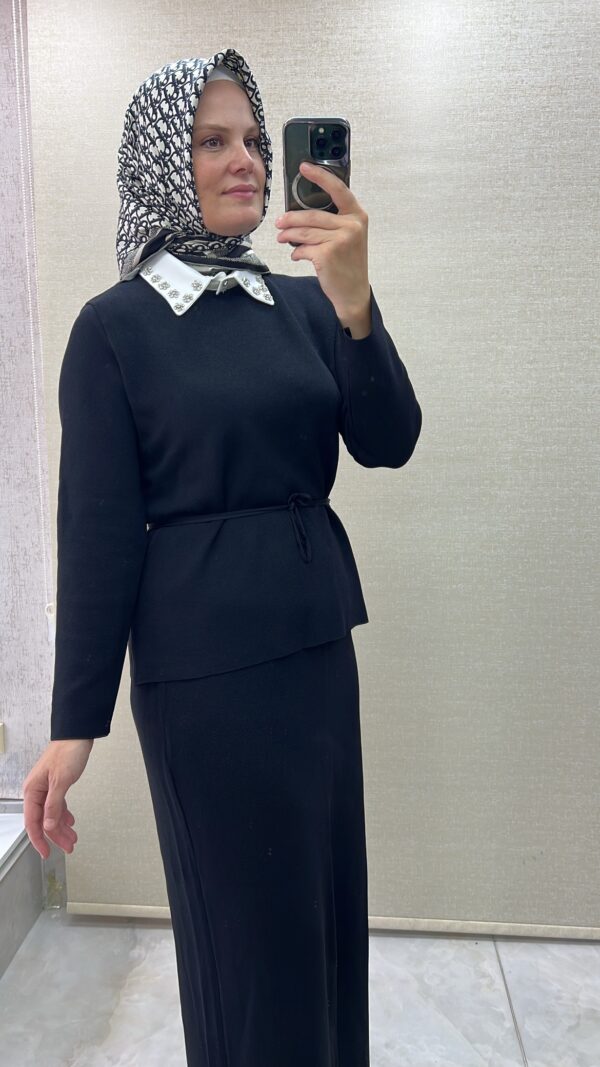 Ghisa triko etekli şık takım