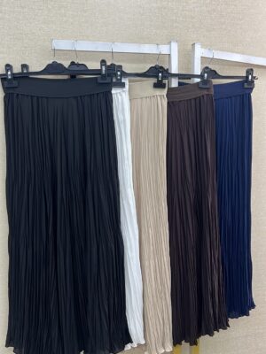 Sentez Şifon Kırıştırma Etek