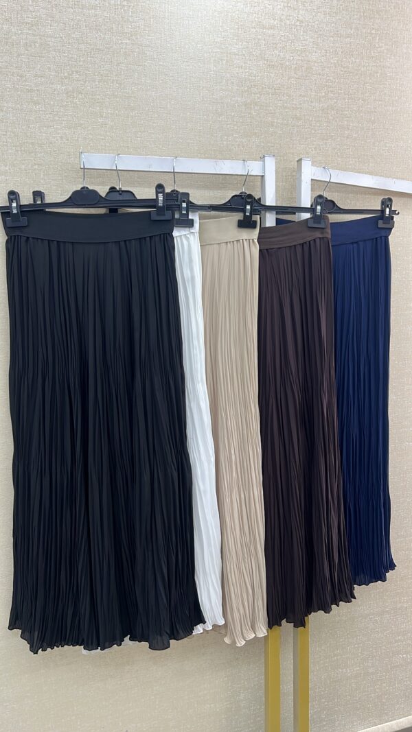 Sentez Şifon Kırıştırma Etek