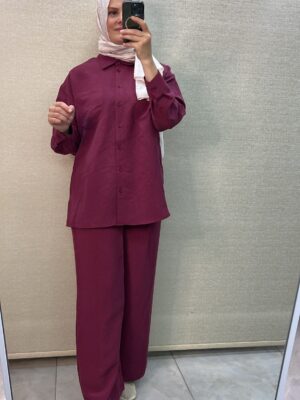 Nuss Keten Pantalonlu Takım