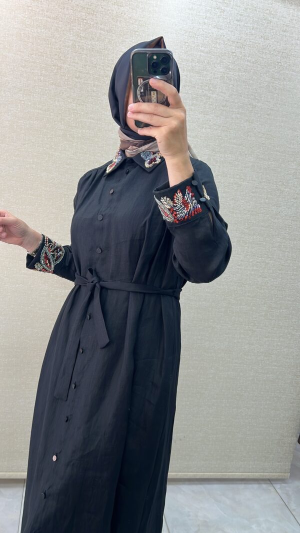 Ghisa Keten Şık Elbise