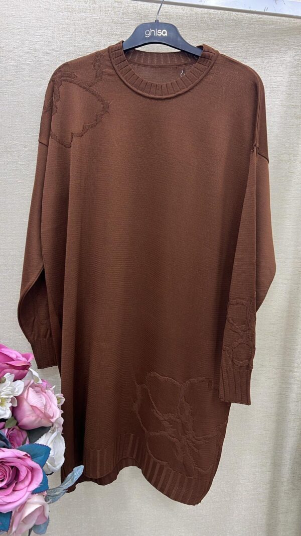 Çiçekli Merserize Tunik